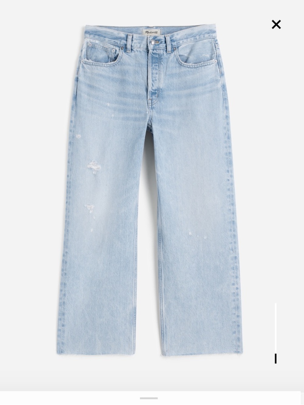 Madewell Low Slung Baggy Crop Jean